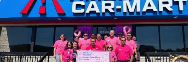 Car-Mart of Fayetteville Associates Presenting American Cancer Society Check