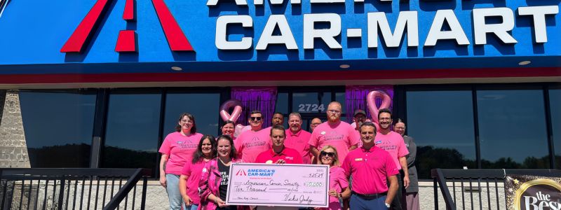 Car-Mart of Fayetteville Associates Presenting American Cancer Society Check